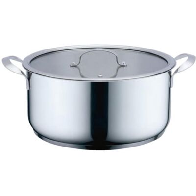 Haeger Edelstahlschmortopf 32cm - Für Alle Herde Haeger Edelstahlschmortopf 32cm - Für Alle Herde