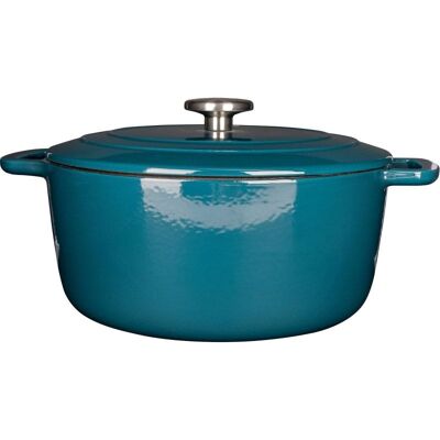 Fontestic D28Xh13Cm Green Heron Cast Iron Cookware Pot Fontestic D28Xh13Cm Green Heron Cast Iron Cookware Pot