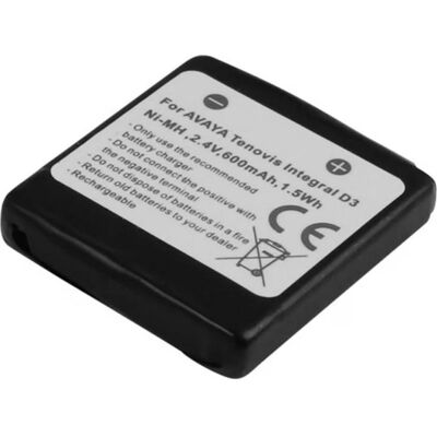 NiMH Akku Avizar 600 mAh fuer Avaya D3 Mobile NiMH Akku Avizar 600 mAh fuer Avaya D3 Mobile
