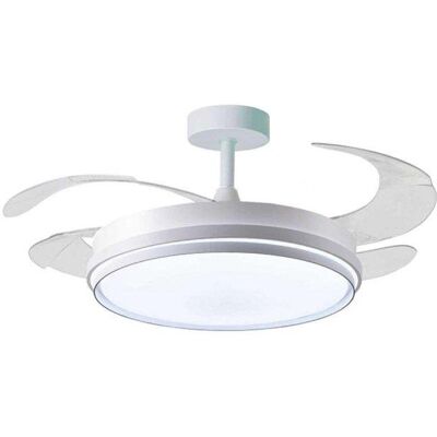 HOMCOM Deckenventilator Kioto Bel Air 72W 4 klappbare Flügel weiß Ø108 cm HOMCOM Deckenventilator Kioto Bel Air 72W 4 klappbare Flügel weiß Ø108 cm