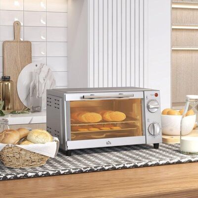 Minibackofen Blossom 9L 750W Grill Timer 60min Edelstahl Silber Minibackofen Blossom 9L 750W Grill Timer 60min Edelstahl Silber