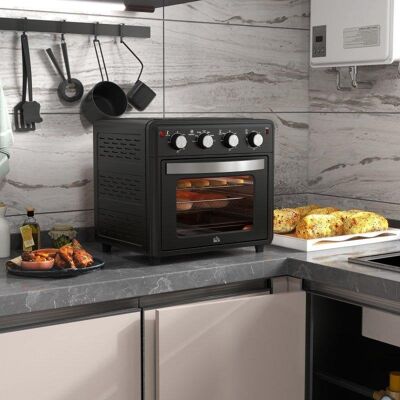Minibackofen Blossom 30L Heißluft AirFryer 7 Modi Schwarz Minibackofen Blossom 30L Heißluft AirFryer 7 Modi Schwarz