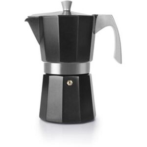 Italienische Espressokanne Ibili Evva Black Aluminium 12 Tassen Induktion Italienische Espressokanne Ibili Evva Black Aluminium 12 Tassen Induktion