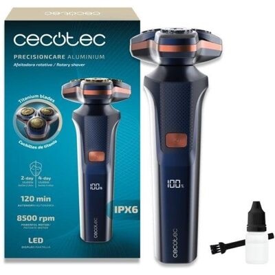 Rasierapparat Cecotec PrecisionCare Aluminum 2 Geschwindigkeiten 8500 RPM LED Titanbeschichtung Rasierapparat Cecotec PrecisionCare Aluminum 2 Geschwindigkeiten 8500 RPM LED Titanbeschichtung