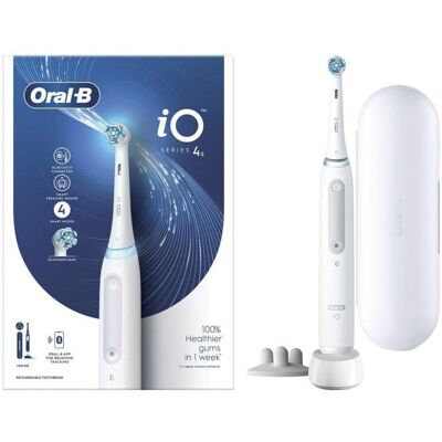 Oral-B iO 4S Elektrische Zahnbürste - Weiß - Elektrische Zahnbürste Oral-B iO 4S Elektrische Zahnbürste - Weiß - Elektrische Zahnbürste