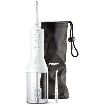 Philips Munddusche Cordless Power Flosser 3000 Quad Stream Technologie 2 Düsen 3 Geschwindigkeiten mit Reiseetui Philips Munddusche Cordless Power Flosser 3000 Quad Stream Technologie 2 Düsen 3 Geschwindigkeiten mit Reiseetui