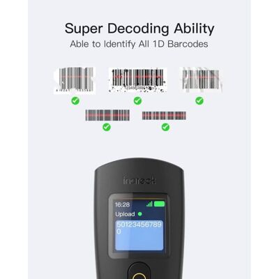 Barcode-Scanner Inateck Nano 230D Bluetooth USB 1D kabellos Barcode-Scanner Inateck Nano 230D Bluetooth USB 1D kabellos