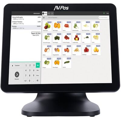 AVPos K5000 N100 POS 8 GB 128 GB SSD 15″ kapazitiver Touch Aluminium Windows 11 Pro AVPos K5000 N100 POS 8 GB 128 GB SSD 15″ kapazitiver Touch Aluminium Windows 11 Pro
