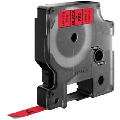 DYMO D1 Polyesteretiketten Schwarz auf Rot 9mm x 7m UV- und Wasserfest DYMO D1 Polyesteretiketten Schwarz auf Rot 9mm x 7m UV- und Wasserfest