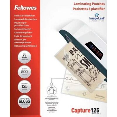 Laminierfolie Fellowes 100144249 A4 125 µm matt transparent 500 Stück Laminierfolie Fellowes 100144249 A4 125 µm matt transparent 500 Stück
