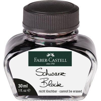 Tinte Faber-Castell 149854 Schwarz 30 ml Nachfüllung für Stempelkissen Tinte Faber-Castell 149854 Schwarz 30 ml Nachfüllung für Stempelkissen