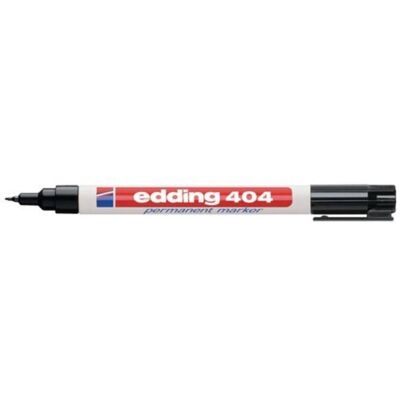 Permanentmarker Edding 404 Rundspitze Schwarz Weiß Kunststoff Permanentmarker Edding 404 Rundspitze Schwarz Weiß Kunststoff