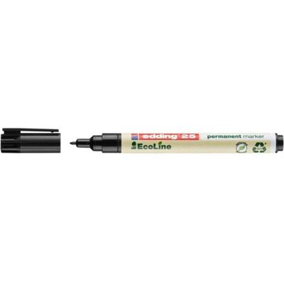 Permanentmarker Edding 25 EcoLine Rundspitze Fein 1 mm Schwarz Elfenbein Permanentmarker Edding 25 EcoLine Rundspitze Fein 1 mm Schwarz Elfenbein