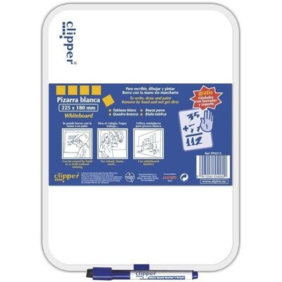 Alpino Clipper Whiteboard 25,5 x 18 cm + Marker/Radierer Alpino Clipper Whiteboard 25,5 x 18 cm + Marker/Radierer