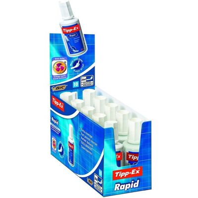 bicwoeld Bic Tipp-Ex Rapid Flüssigschreibkorrektoren Box 10 bicwoeld Bic Tipp-Ex Rapid Flüssigschreibkorrektoren Box 10