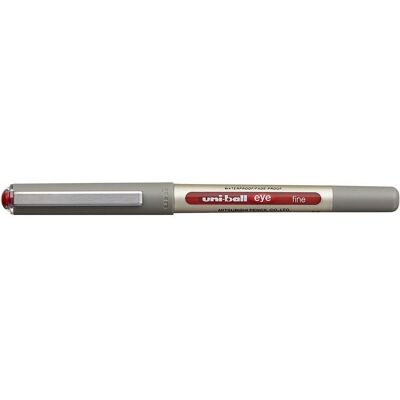 Uni-Ball Eye Fine UB-157, Box mit 12 Stiften, rote Pigmenttinte Uni-Ball Eye Fine UB-157, Box mit 12 Stiften, rote Pigmenttinte