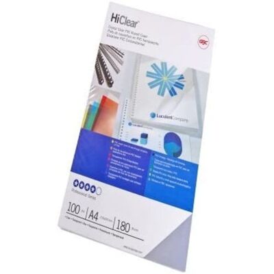 GBC PVC Covers Clear 180micron Transparent GBC PVC Covers Clear 180micron Transparent