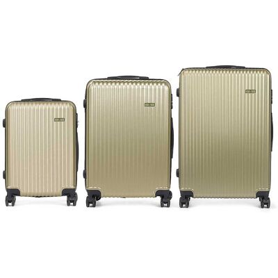 dam-electronics Koffer Dam Set 3 Trolley ABS Leicht Robust Grün 76x49x30 cm dam-electronics Koffer Dam Set 3 Trolley ABS Leicht Robust Grün 76x49x30 cm