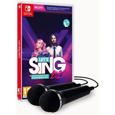 ravenscourt Let's Sing 2023 enthält spanische Lieder + 2 Nintendo Switch-Mikrofone ravenscourt Let's Sing 2023 enthält spanische Lieder + 2 Nintendo Switch-Mikrofone