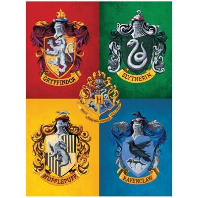 Pyramid Canvas Harry Potter Bunte Wappen 30x40cm Pyramid Canvas Harry Potter Bunte Wappen 30x40cm