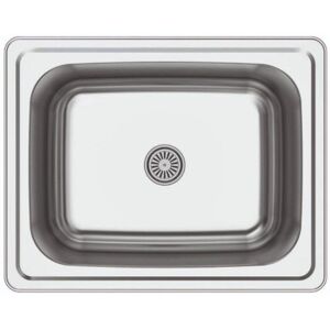 Spüle Cata CSS60-1 Edelstahl 636 x 504 mm Ein Becken Aufsatz Quadrat Spüle Cata CSS60-1 Edelstahl 636 x 504 mm Ein Becken Aufsatz Quadrat