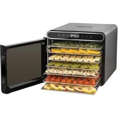 Trockner Sencor SFD7750SS Edelstahl 7 Gitter 600 W Trockner Sencor SFD7750SS Edelstahl 7 Gitter 600 W