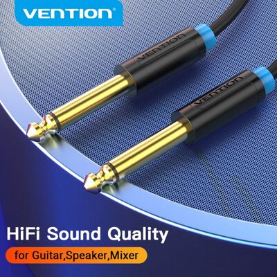 Vention 6,35 mm TS Audiokabel 5 m - Audiodose Vention 6,35 mm TS Audiokabel 5 m - Audiodose