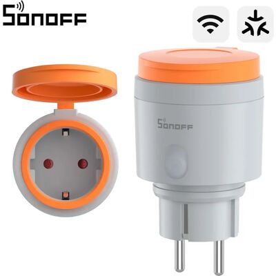 SONOFF S61STPF-PM-O Intelligente Außensteckdose Typ F mit Matter über WLAN, Energiekostenüberwachung, Überlast- und Überladeschutz, Zeitsteuerungsfunktion SONOFF S61STPF-PM-O Intelligente Außensteckdose Typ F mit Matter über WLAN, Energiekostenüberwachung, Überlast- und Überladeschutz, Zeitsteuerungsfunktion