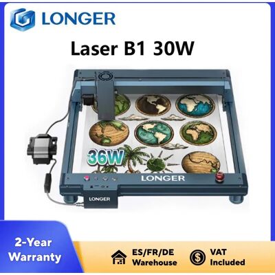 LONGER Laser B1 30W Laser Engraver & Cutter, 33–36W Output Power, 6-Core Diode Laser, High-Performance Engraving and Cutting Machine for Wood, Acrylic, Leather, Stainless Steel & Metal LONGER Laser B1 30W Laser Engraver & Cutter, 33–36W Output Power, 6-Core Diode Laser, High-Performance Engraving and Cutting Machine for Wood, Acrylic, Leather, Stainless Steel & Metal