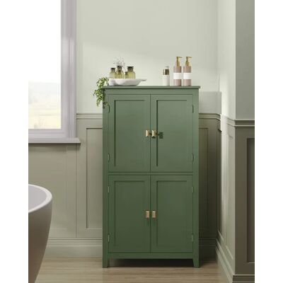 VASAGLE Badezimmerschrank, Badschrank, Küchenschrank mit 4 Türen, verstellbare Ablagen, 30 x 60 x 110 cm VASAGLE Badezimmerschrank, Badschrank, Küchenschrank mit 4 Türen, verstellbare Ablagen, 30 x 60 x 110 cm