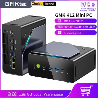 GMKtec K12 Mini-PC AMD Ryzen 7 H 255 (verbesserte 8745HS) Oculink-Unterstützung DDR5 NO RAM NO ROM NO OS Desktop-Computer Gaming-PC WIFI6E GMKtec K12 Mini-PC AMD Ryzen 7 H 255 (verbesserte 8745HS) Oculink-Unterstützung DDR5 NO RAM NO ROM NO OS Desktop-Computer Gaming-PC WIFI6E