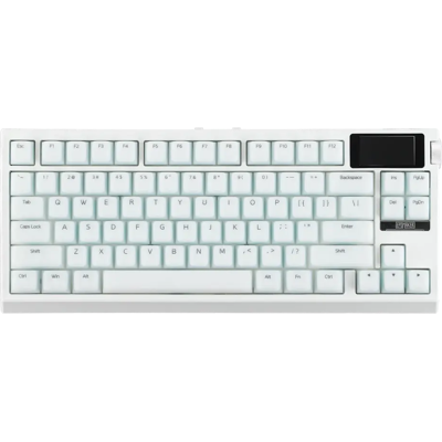 EPOMAKER G84 PRO 80 % QWERTY ANSI US-Layout, kabelgebunden/Bluetooth/2,4 GHz, kabellose mechanische Tastatur mit Glasbildschirm und Metallknopf EPOMAKER G84 PRO 80 % QWERTY ANSI US-Layout, kabelgebunden/Bluetooth/2,4 GHz, kabellose mechanische Tastatur mit Glasbildschirm und Metallknopf