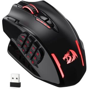 Redragon M913 Gaming 16000 DPI verkabelt 2,4 GHz kabellose optische RGB-Gamer-Mäuse 16 programmierbare Tasten, schwarz/weiße Maus Redragon M913 Gaming 16000 DPI verkabelt 2,4 GHz kabellose optische RGB-Gamer-Mäuse 16 programmierbare Tasten, schwarz/weiße Maus