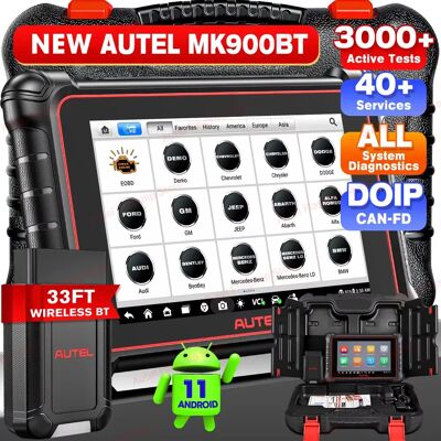 Autel MaxiCOM MK900 BT MK900BT 8-Zoll-Autodiagnosetools 40+ Dienstleistungen CAN FD DOIP OBD2-Scanner-Upgrade von MK808BT Pro MK808S Autel MaxiCOM MK900 BT MK900BT 8-Zoll-Autodiagnosetools 40+ Dienstleistungen CAN FD DOIP OBD2-Scanner-Upgrade von MK808BT Pro MK808S