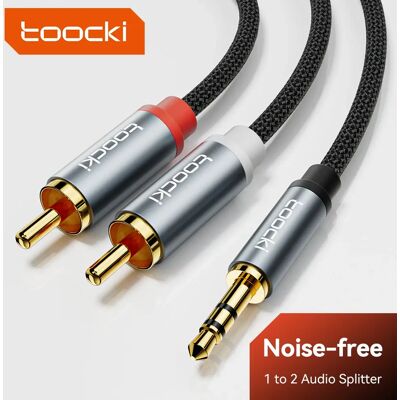 Toocki RCA-Audiokabel, 3,5 mm Stecker auf 2 RCA-Lautsprecherkabel, Stecker, Splitter, AUX, 2 RCA-Kabel, Buchse für TV-Box, Verstärker, DVD-Player-Draht Toocki RCA-Audiokabel, 3,5 mm Stecker auf 2 RCA-Lautsprecherkabel, Stecker, Splitter, AUX, 2 RCA-Kabel, Buchse für TV-Box, Verstärker, DVD-Player-Draht