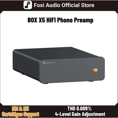 Fosi Audio BOX HiFi-Phono-Vorverstärker, Mini-Vorverstärker Home Audio für MM/MC-Patrone, Plattenspieler, RIAA-Vorverstärker, kompakt mit V3 Fosi Audio BOX HiFi-Phono-Vorverstärker, Mini-Vorverstärker Home Audio für MM/MC-Patrone, Plattenspieler, RIAA-Vorverstärker, kompakt mit V3