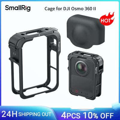 SmallRig Kamerakäfig für DJI Osmo 360 II, mit Silikon-Schutzhülle, 1/4"-20-Loch, faltbare Objektivhalterung, Basic-/Advanced-Edition 6716 SmallRig Kamerakäfig für DJI Osmo 360 II, mit Silikon-Schutzhülle, 1/4"-20-Loch, faltbare Objektivhalterung, Basic-/Advanced-Edition 6716