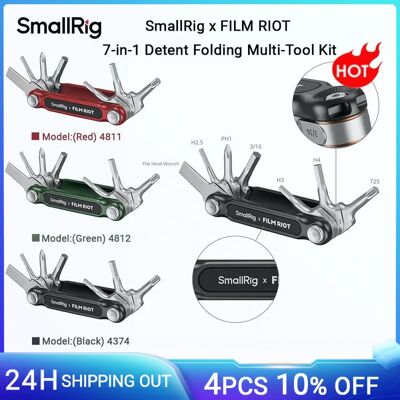 SmallRig x FILM RIOT 7-in-1-Multitool-Set zum Aufklappen, universelles DSLR-Kamera-Werkzeugset mit Schraubendrehern und Inbusschlüsselschlüsseln SmallRig x FILM RIOT 7-in-1-Multitool-Set zum Aufklappen, universelles DSLR-Kamera-Werkzeugset mit Schraubendrehern und Inbusschlüsselschlüsseln