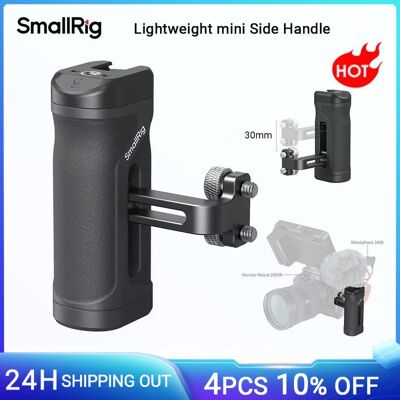 SmallRig Mini-Seitengriff für 1/4 Zoll-20 Gewindelöcher, leichter tragbarer Kamerakäfiggriff für Sony für DSLR mit Kaltschuh 4755 SmallRig Mini-Seitengriff für 1/4 Zoll-20 Gewindelöcher, leichter tragbarer Kamerakäfiggriff für Sony für DSLR mit Kaltschuh 4755