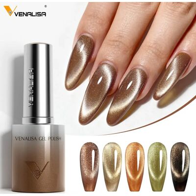 Venalisa TPO-freier, HEMA-freier 10ml Winter Nails Warm Coffee Cat Eye Nagellack Magnet Soak Off UV LED Semi-Permanent Nagelgel Venalisa TPO-freier, HEMA-freier 10ml Winter Nails Warm Coffee Cat Eye Nagellack Magnet Soak Off UV LED Semi-Permanent Nagelgel