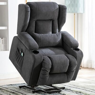 COMHOMA Relaxsessel Aufstehhilfe Massagesessel mit Stoffoberfläche elektrischer Aufstehsessel Fernsehsessel Sessel Stoff COMHOMA Relaxsessel Aufstehhilfe Massagesessel mit Stoffoberfläche elektrischer Aufstehsessel Fernsehsessel Sessel Stoff