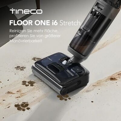 Tineco Floor ONE i6 Stretch Nass Trockensauger, 180° Lay-Flat Nasssauger, 20kPa Saugkraft, 85 °C Heißluft-Trocknung, 40 Min Lau Tineco Floor ONE i6 Stretch Nass Trockensauger, 180° Lay-Flat Nasssauger, 20kPa Saugkraft, 85 °C Heißluft-Trocknung, 40 Min Lau