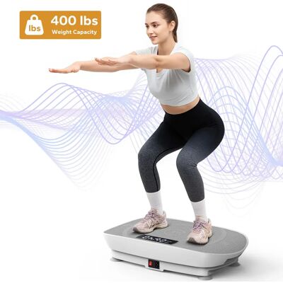 MERACH Vibrationsplatte Trainingsgerät, Angetriebene Vibrationsplattform für Ganzkörpertraining,Muskelaufbau und Formung, Bis 150KG MERACH Vibrationsplatte Trainingsgerät, Angetriebene Vibrationsplattform für Ganzkörpertraining,Muskelaufbau und Formung, Bis 150KG