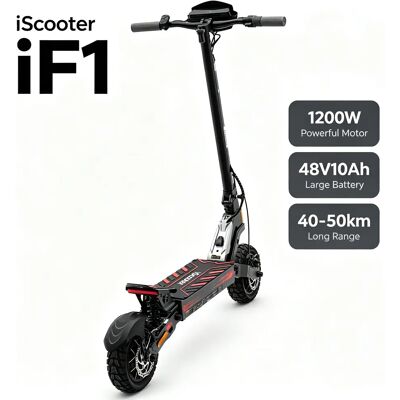 48V 10Ah Elektroroller iScooter iF1 40-50km 10" Offroad-Vakuumreifen 150KG Tragfähigkeit iScooter Club APP 48V 10Ah Elektroroller iScooter iF1 40-50km 10" Offroad-Vakuumreifen 150KG Tragfähigkeit iScooter Club APP
