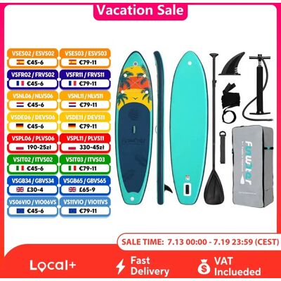 FunWater aufblasbares Stand-Up-Paddle-Board, Paddling-Board, Surfbrett, Surf-Sup-Board, 320–385 cm, rutschfestes Wassersport-Paddle-Board FunWater aufblasbares Stand-Up-Paddle-Board, Paddling-Board, Surfbrett, Surf-Sup-Board, 320–385 cm, rutschfestes Wassersport-Paddle-Board