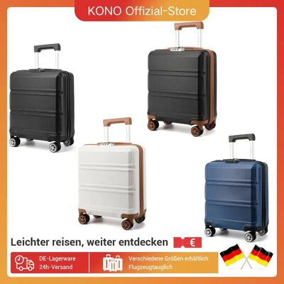 KONO Handgepäck-Koffer 45x36x20 cm – Leichter Hartschalenkoffer mit 4 Rollen & TSA-Schloss, Easyjet-tauglich KONO Handgepäck-Koffer 45x36x20 cm – Leichter Hartschalenkoffer mit 4 Rollen & TSA-Schloss, Easyjet-tauglich