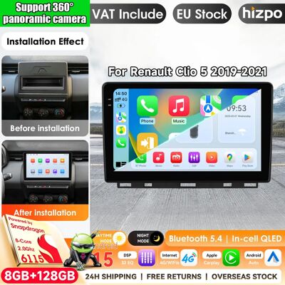 HIZPO Für Renault Clio5 CLIO 5 2019 - 2021 Autoradio Carplay Navigation GPS Stereo Android Auto Bildschirm Bluetooth Multimedia-Player 5G mit Apple CarPlay Smart Intelligent Systems 2 Din Autoradio Headunit HIZPO Für Renault Clio5 CLIO 5 2019 - 2021 Autoradio Carplay Navigation GPS Stereo Android Auto Bildschirm Bluetooth Multimedia-Player 5G mit Apple CarPlay Smart Intelligent Systems 2 Din Autoradio Headunit