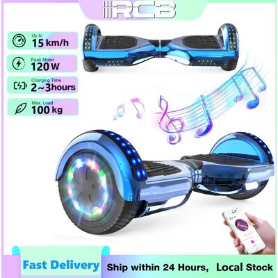 RCB Hoverboard Kind 6,5 Zoll Elektrischer Selbstbalancierender Roller für Kinder und Erwachsene, Bluetooth LED-Leuchten, Ideales Geschenk, Kinder-Selbstbalancierendes Fahrzeug, Balance Scooter RCB Hoverboard Kind 6,5 Zoll Elektrischer Selbstbalancierender Roller für Kinder und Erwachsene, Bluetooth LED-Leuchten, Ideales Geschenk, Kinder-Selbstbalancierendes Fahrzeug, Balance Scooter