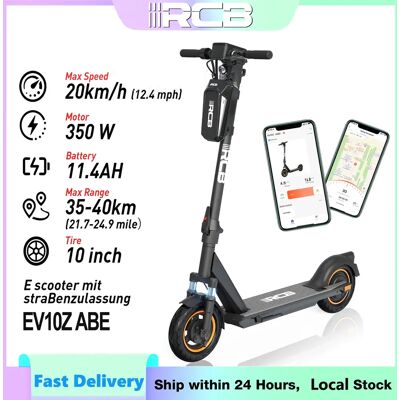 RCB EV10Z Elektroroller Mit ABE Straßenzulassung 350W Motor 36V11.4Ah Akku 35-40km Reichweite 10Zoll Rad Zusammenklappbar 120KG Max-Last Für Stadtnahverkehr RCB EV10Z Elektroroller Mit ABE Straßenzulassung 350W Motor 36V11.4Ah Akku 35-40km Reichweite 10Zoll Rad Zusammenklappbar 120KG Max-Last Für Stadtnahverkehr