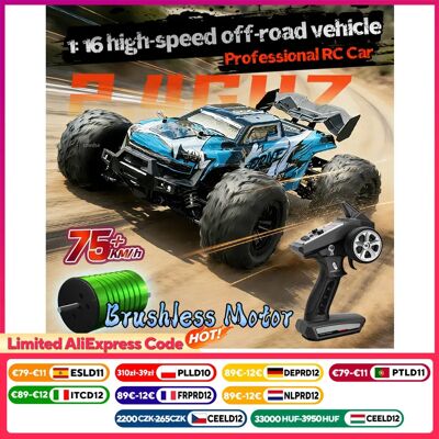 WLtoys 1:16 Hochgeschwindigkeits-Bürstenloser Ferngesteuerter Wagen 16101/16102 Pro 75Km/H Allradantrieb Offroad-Rennwagen Drift-Autos WLtoys 1:16 Hochgeschwindigkeits-Bürstenloser Ferngesteuerter Wagen 16101/16102 Pro 75Km/H Allradantrieb Offroad-Rennwagen Drift-Autos